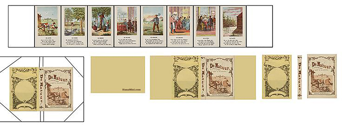 Colorful Antique Miniature Book - Free Download